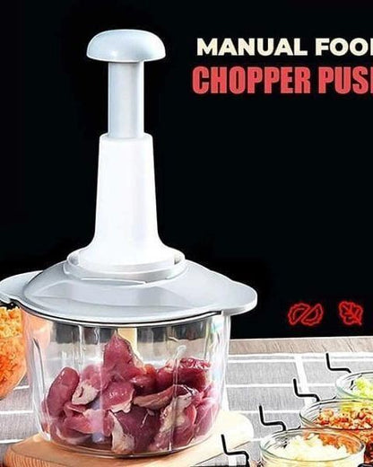 Multifunctional hand press chopper