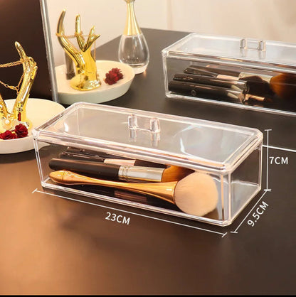 Acrylic Brush Case with Lid