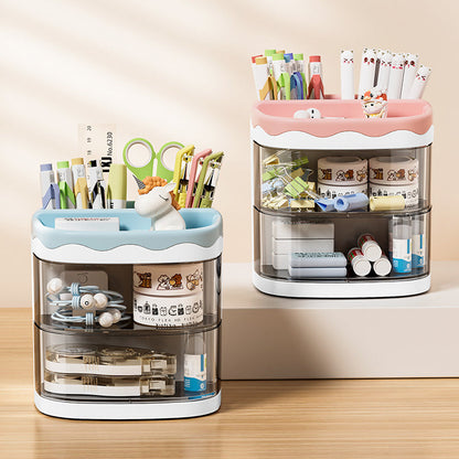 2 Layers Rotating Pen Holder