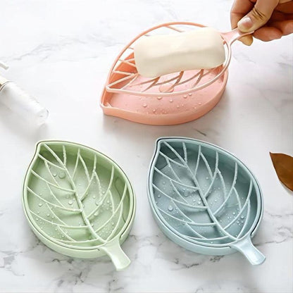 Leafy soap dish