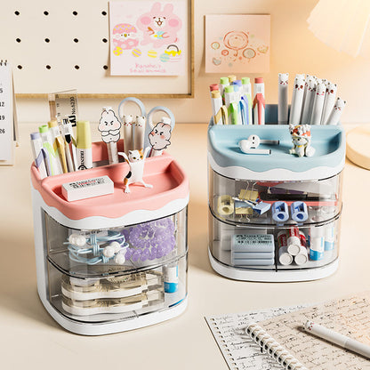 2 Layers Rotating Pen Holder