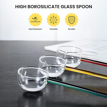 High Temperature Resistance Glass Spoon