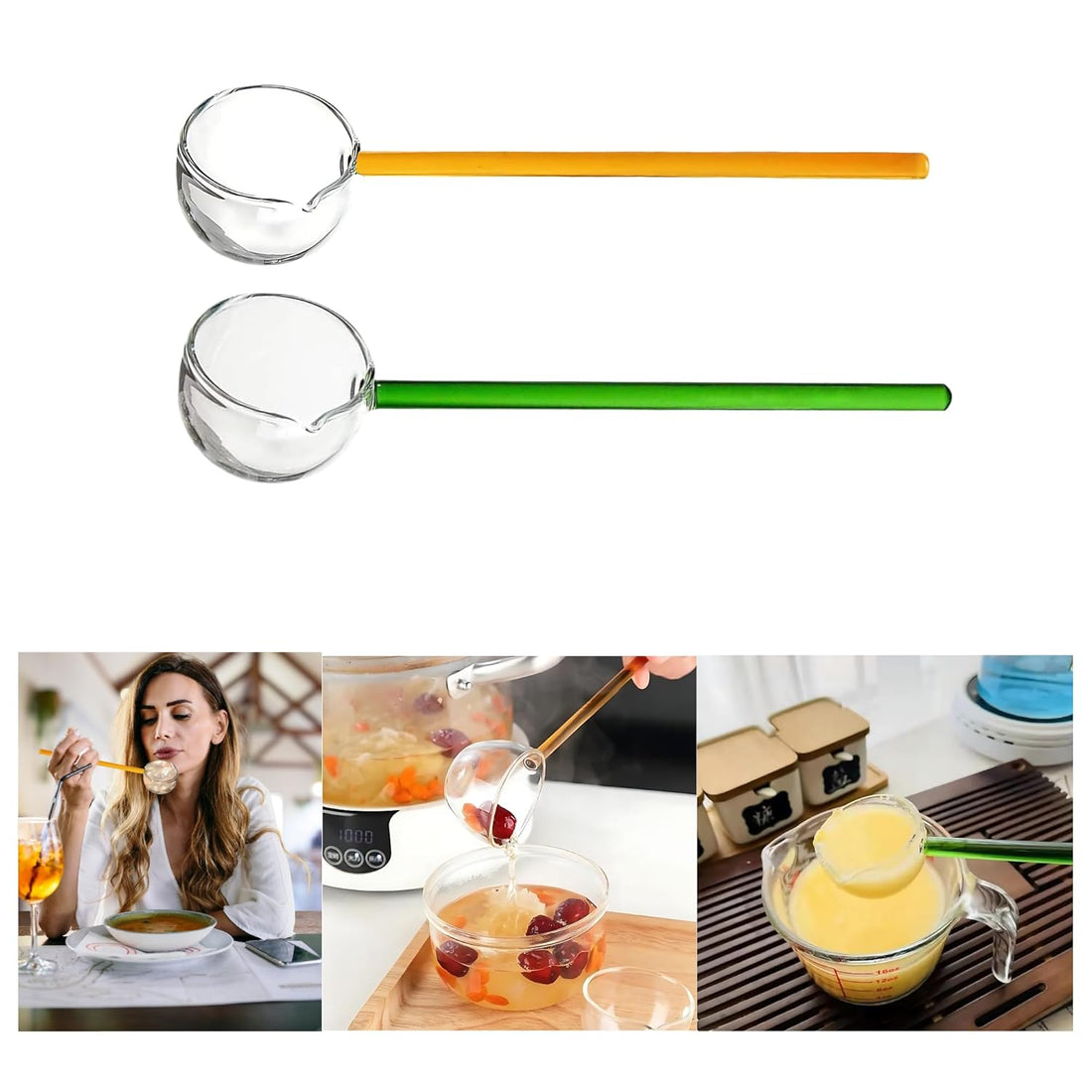 High Temperature Resistance Glass Spoon