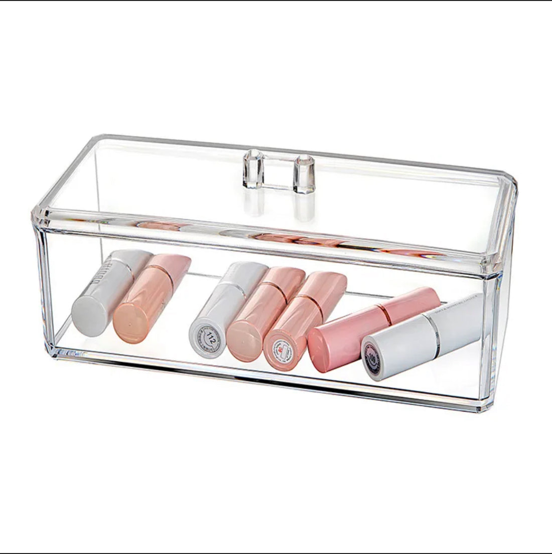 Acrylic Brush Case with Lid