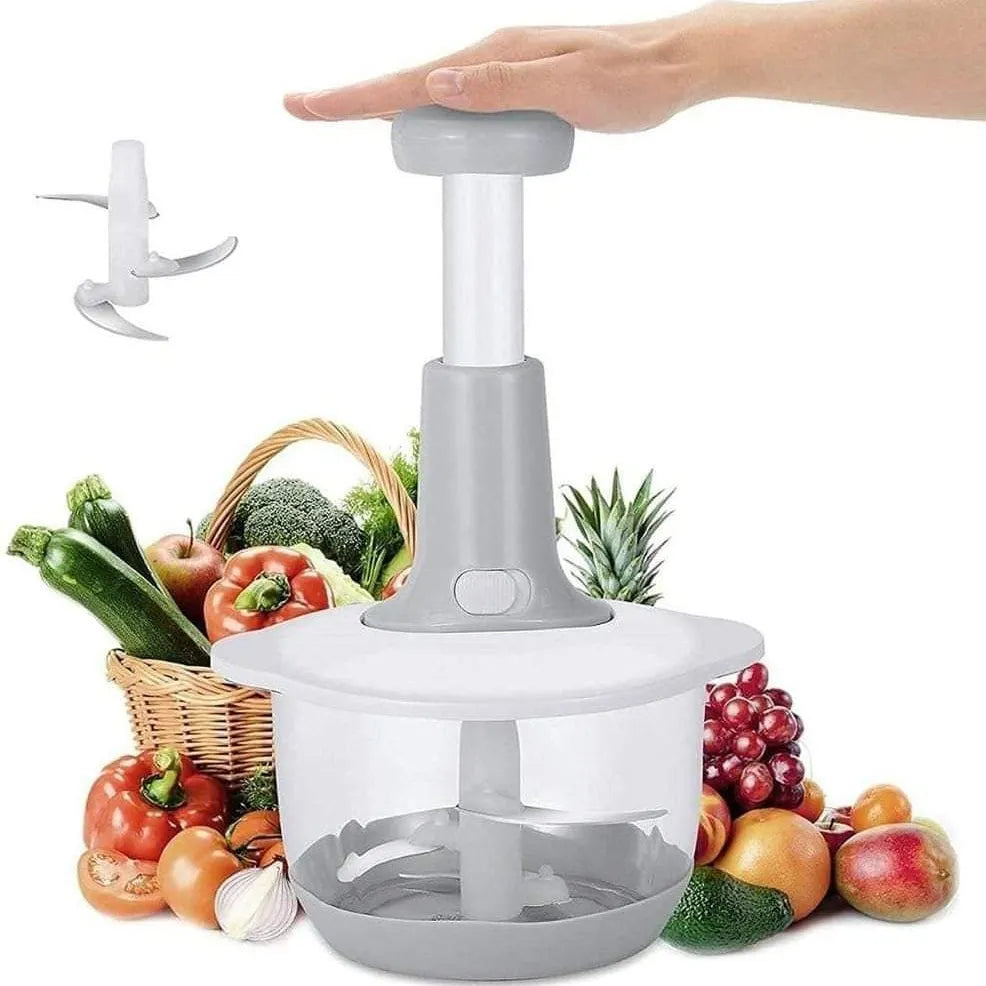 Multifunctional hand press chopper