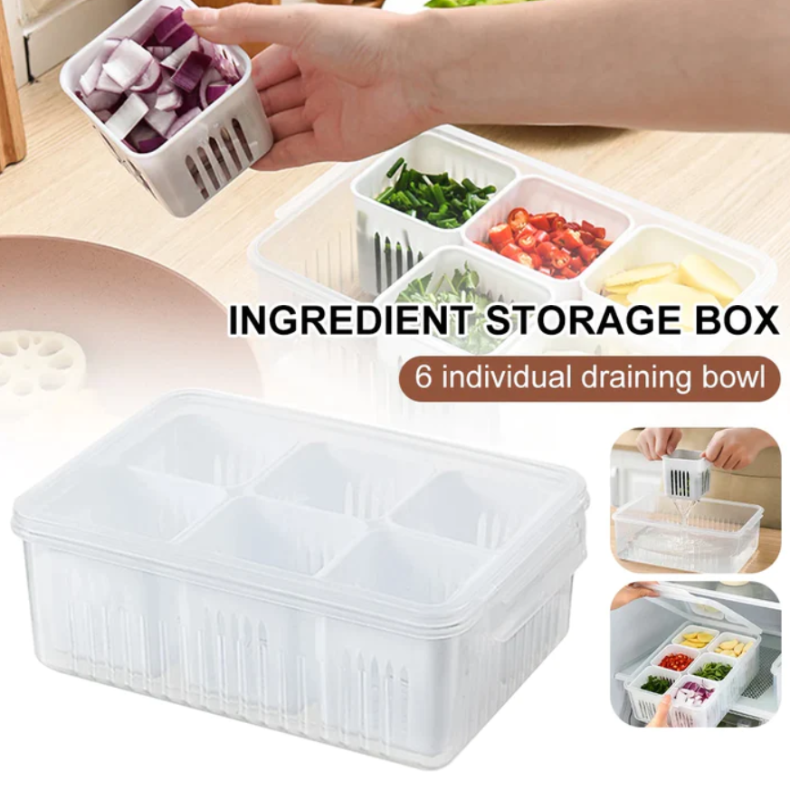 6 Portion Multipurpose Storage Box