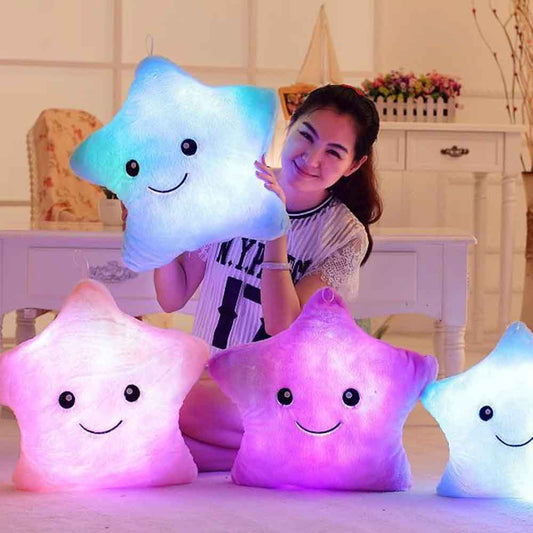 Soft Star Pillow With Glowing LED Light