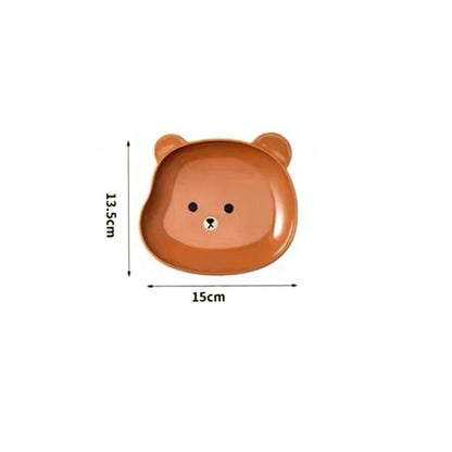 Bear Shape Snack Plates (Pack of 8)