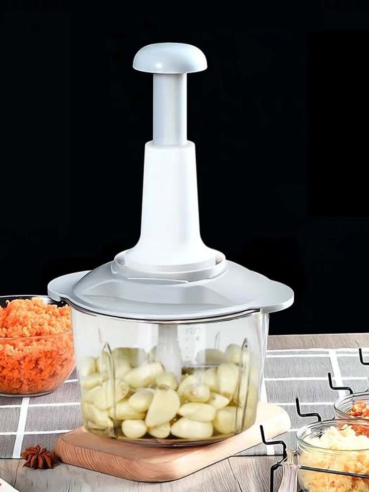 Multifunctional hand press chopper