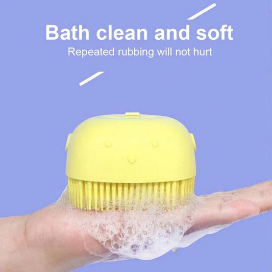 Soft silicone bath brush