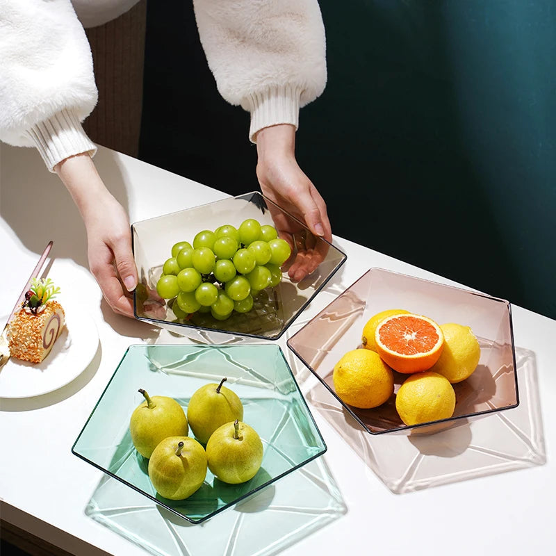 Creative transperant tableware food plate