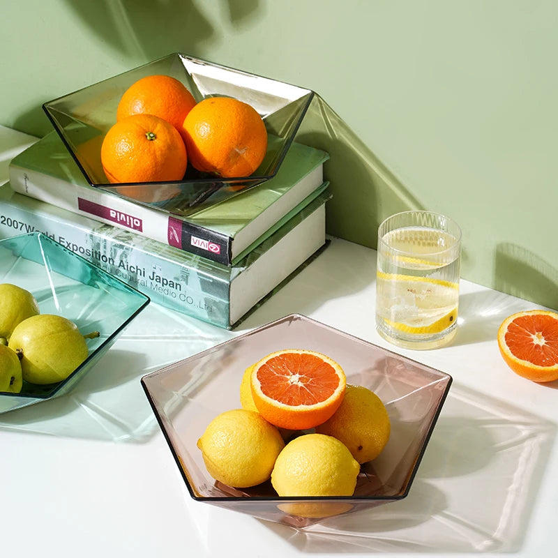 Creative transperant tableware food plate