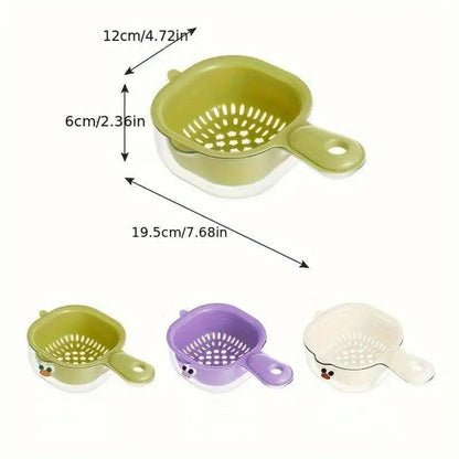 2 in 1 Double Layers Drain Basket